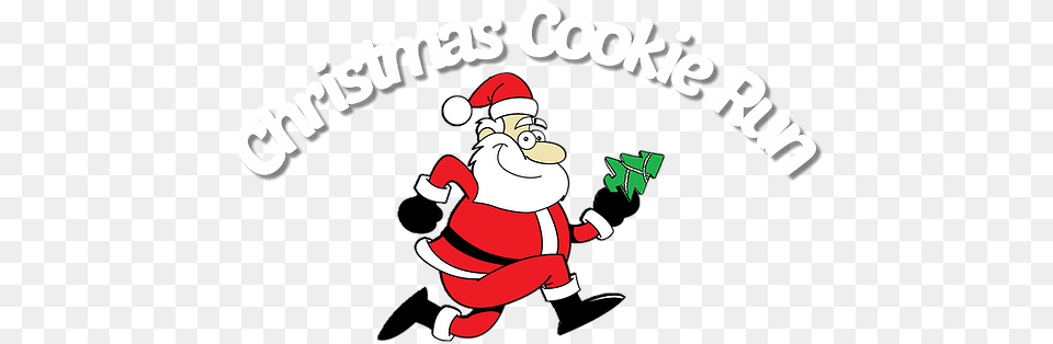 Home Christmas Cookie Run 5k Tampa 1 Mile Fun Santa Dash Cartoon, Baby, Person, Logo Free Png