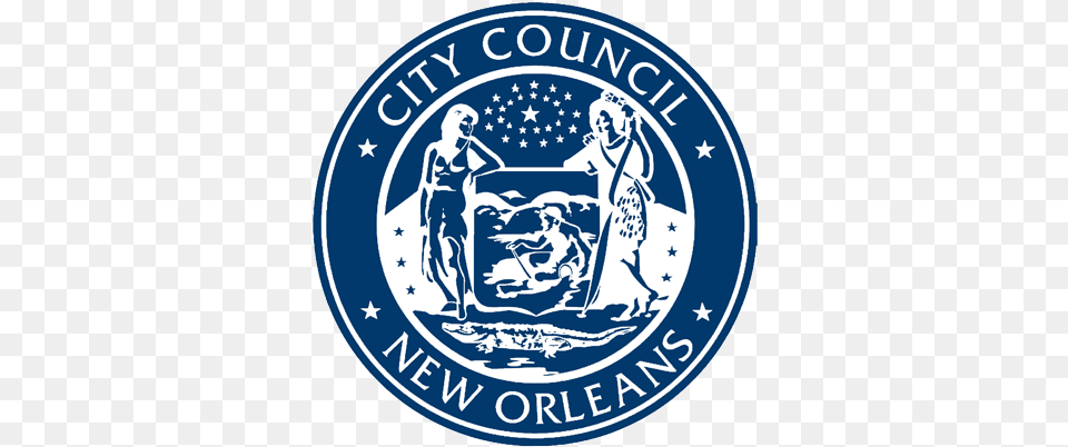 Home City Of New Orleans Seal, Person, Emblem, Logo, Symbol Free Png