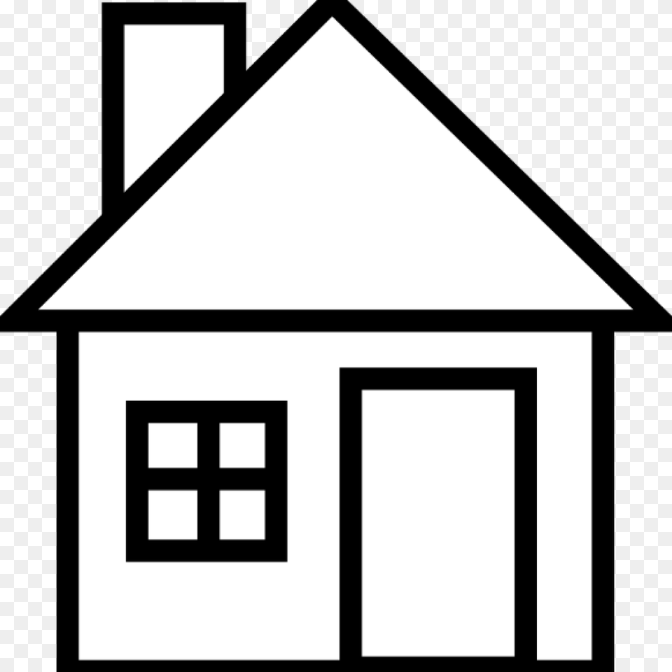 Home Clipart Black And White House Clipart Black And White, Architecture, Building, Countryside, Hut Free Png Download