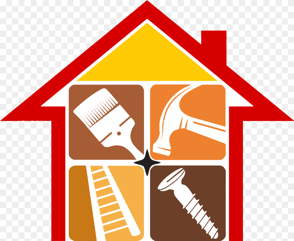 Home Clipart Improvement Clipart Renovation Logo, Brush, Device, Tool Free Png