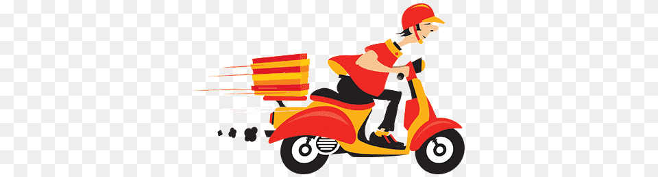 Home Delivery Vehicle, Transportation, Scooter, Device Png Image