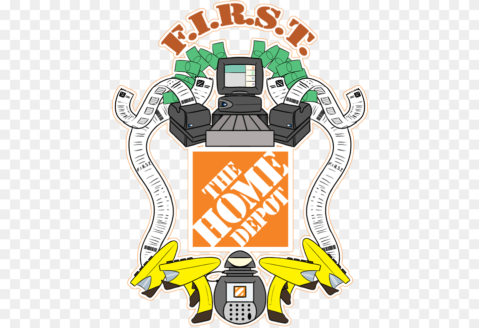 Home Depot Homer Cashier, Bulldozer, Machine Png Image