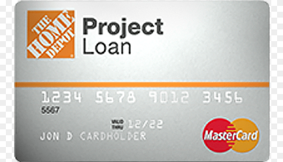 Home Depot Project Loan Credit Card Managed By Tally Tan, Text, Credit Card Png