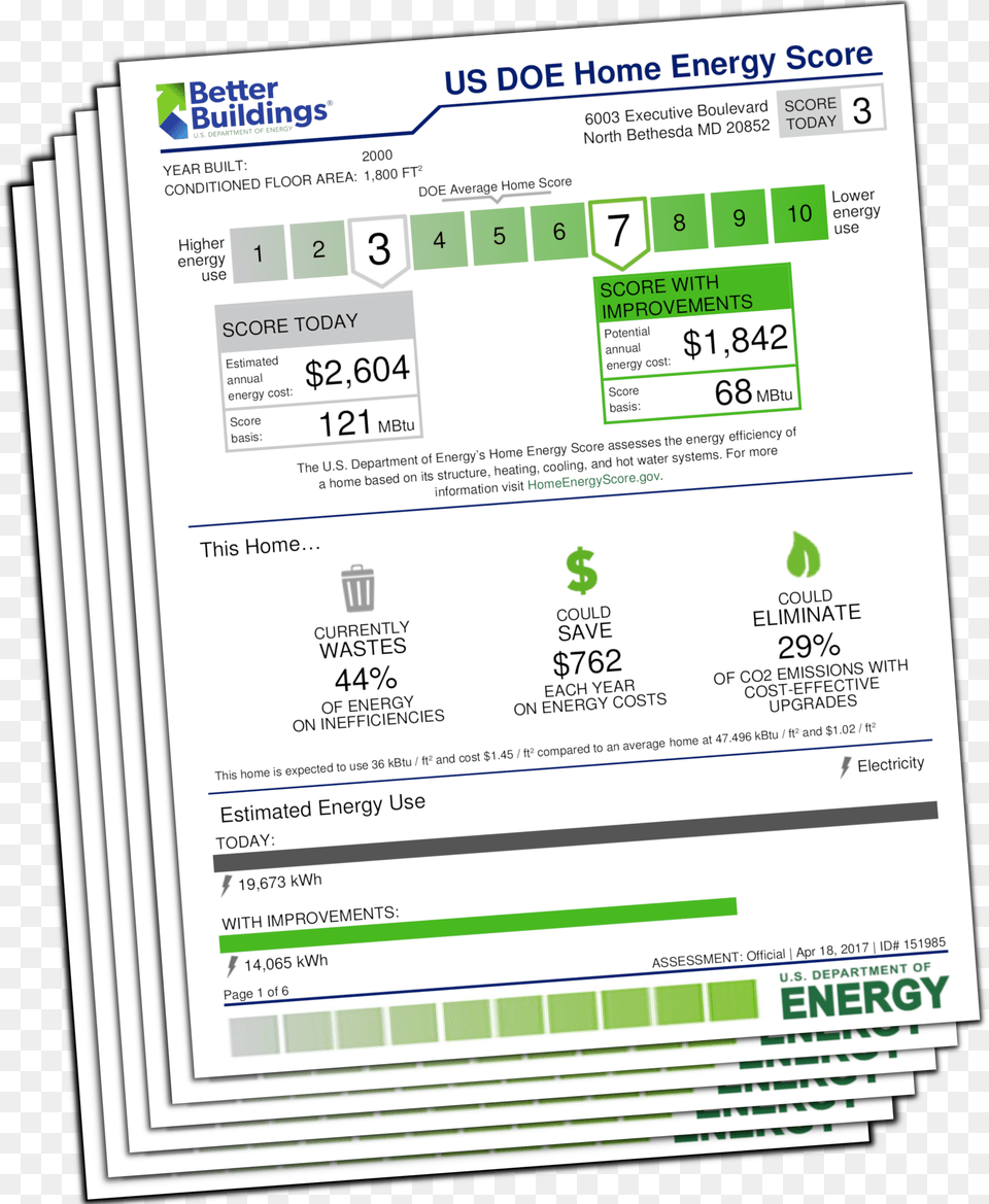 Home Energy Score Tool Dot, Text, Document, Invoice, Business Card Free Transparent Png