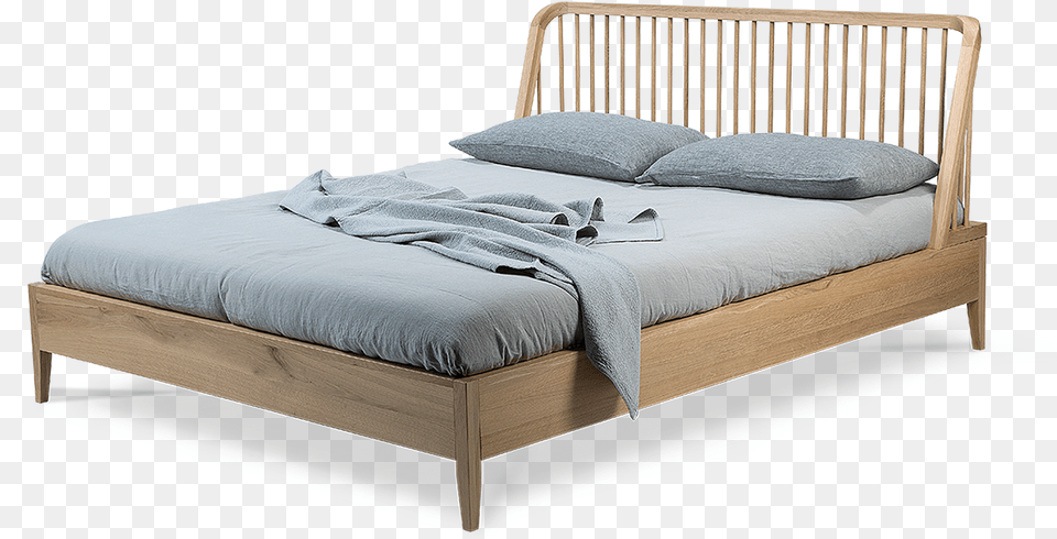 Home Ethnicraft Spindle Bed, Furniture, Bedroom, Indoors, Room Free Png Download