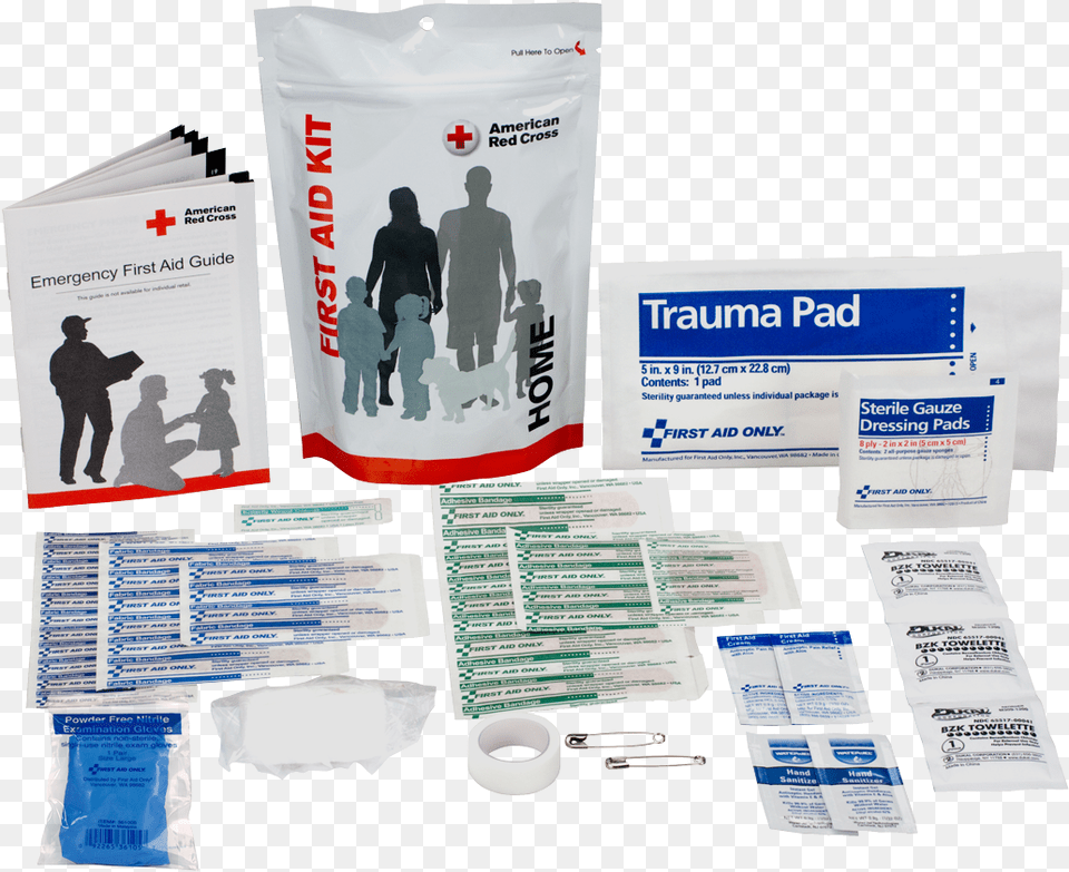 Home First Aid Zip Kit Home First Aid Zip Kit Home American Red Cross Plastic Home First Aid Zip, First Aid, Bandage, Person, Tape Free Transparent Png