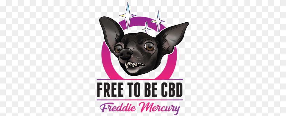 Home Free To Be Cbd Chihuahua, Purple, Advertisement, Poster, Smoke Pipe Png Image