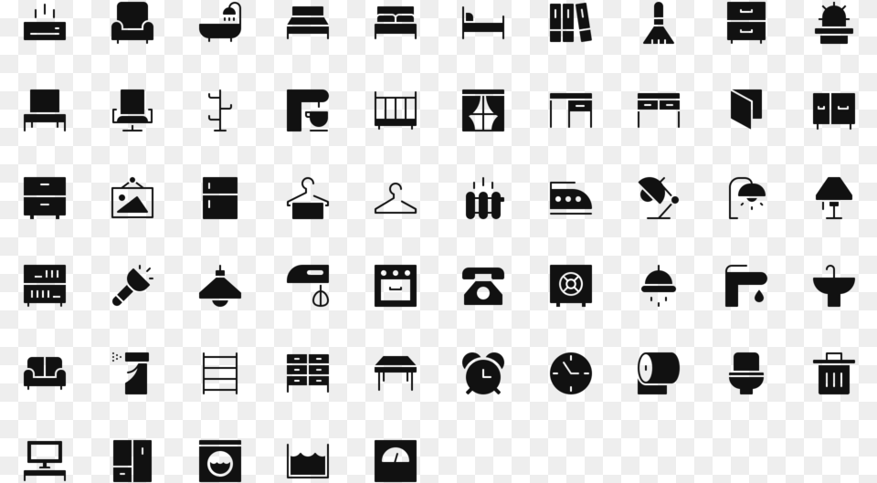 Home Furniture Icons Furniture Icon Alphabet, Text, Blackboard Free Png Download