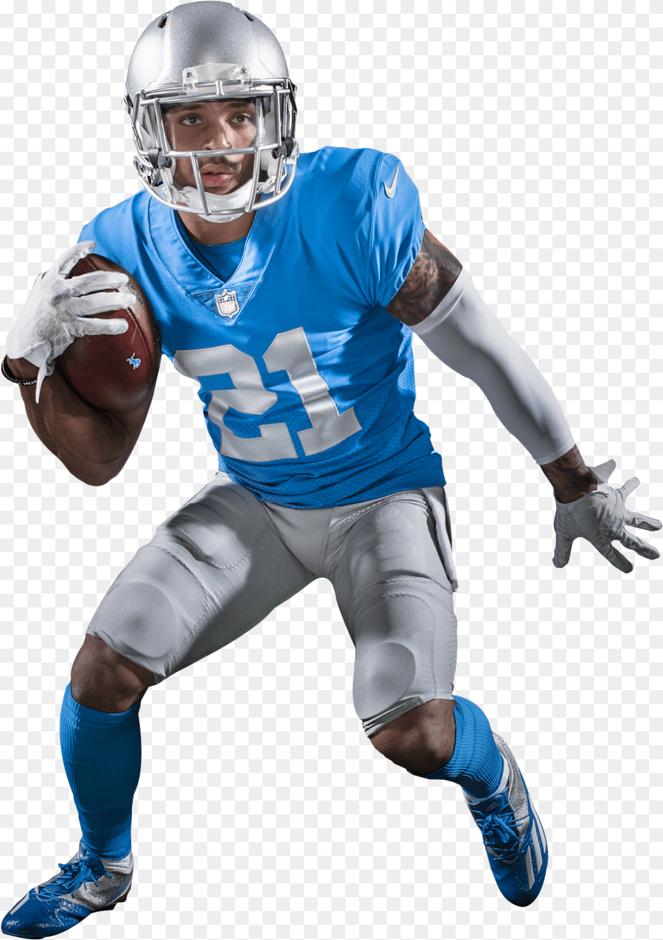 Home Game Pants Will Remain In The Team39s Detroit Lions Player, Sport, American Football, Playing American Football, Person Free Png Download