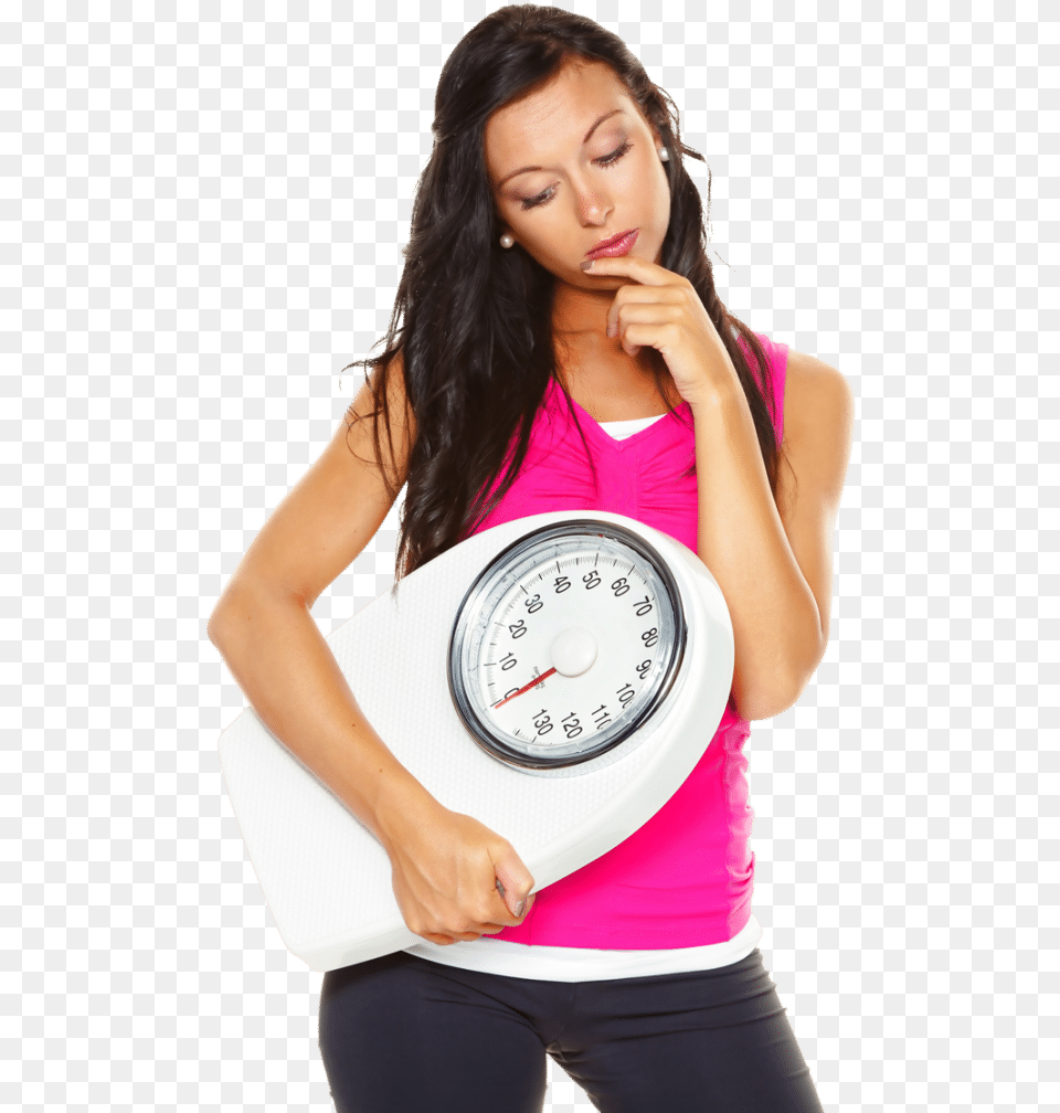 Home Girl With Scale Woman Holding Scale Transparent, Adult, Female, Person, Face Free Png Download