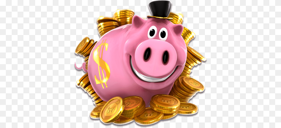 Home Grover Gaming Coin, Piggy Bank, Birthday Cake, Cake, Cream Free Png