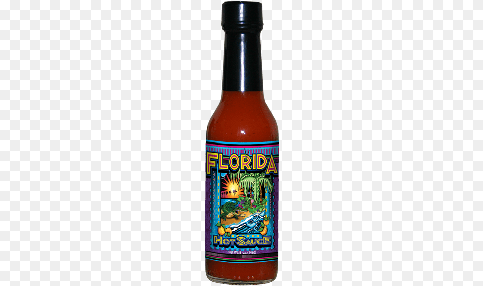 Home Gt Sauces Gt Hot Sauces Gt Florida Hot Sauce Beer Bottle, Food, Ketchup, Alcohol, Beverage Png Image