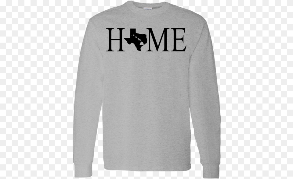 Home Hawaii Amp Texas Ls T Shirt T Shirt, Sweatshirt, Sweater, Clothing, Knitwear Png Image