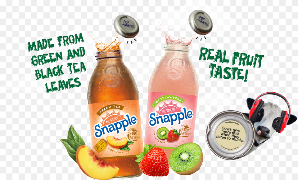 Home Hero3 Snapple Peach Tea 32 Fl Oz Bottle, Beverage, Juice, Food, Fruit Free Transparent Png