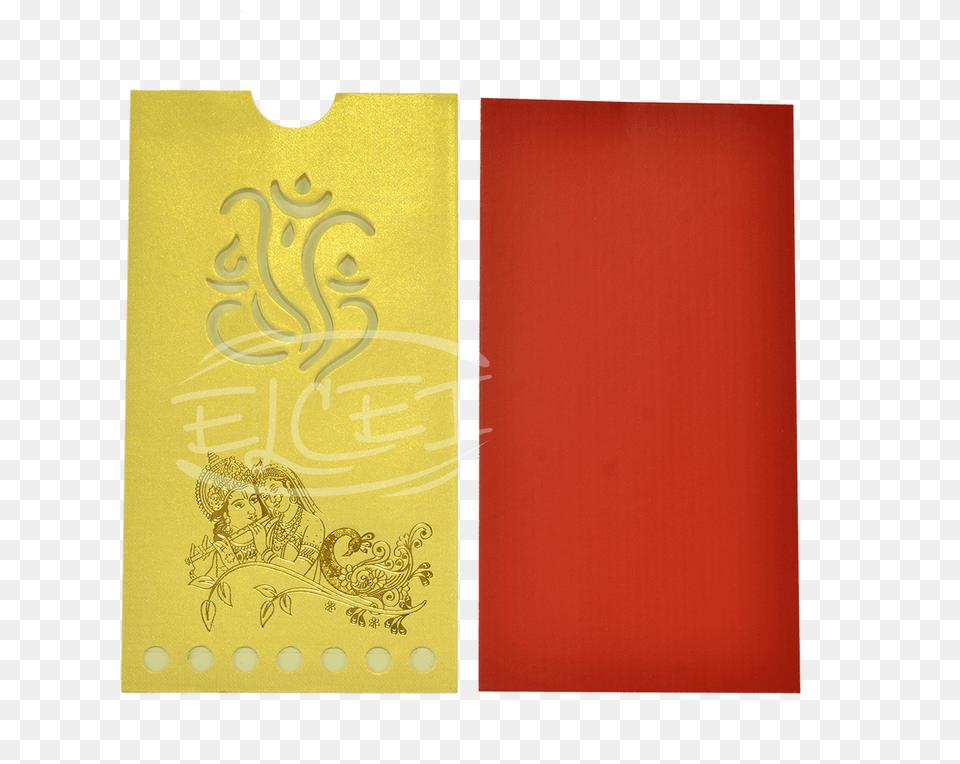 Home Hindu Wedding Cards Traditional Pouch Card Motif, Person, Text, Face, Head Png Image