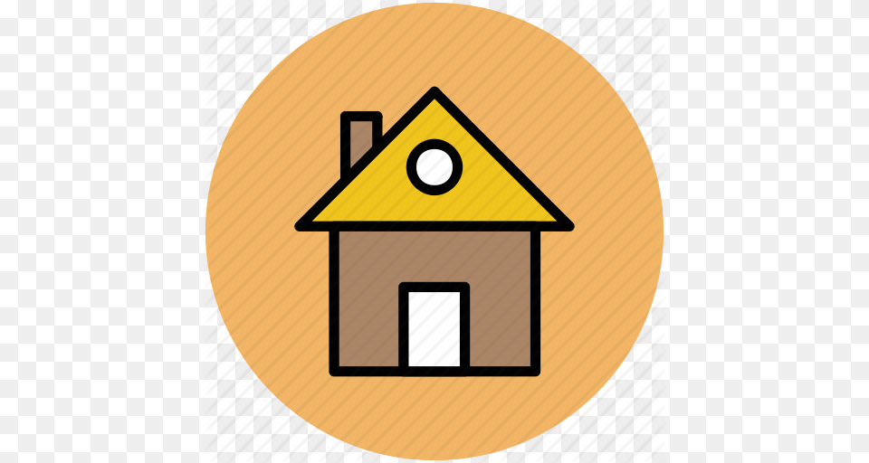 Home House Hut Residence Shack Villa Icon, Outdoors, Disk Free Transparent Png