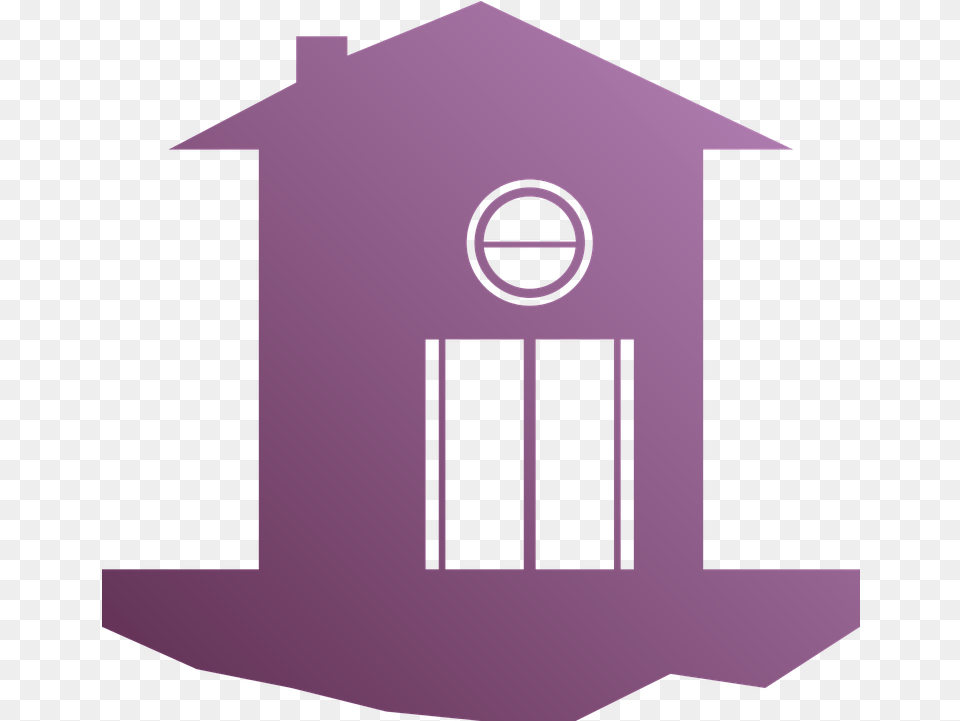 Home House Icon Floating Logo Home Purple, Architecture, Building, Clock Tower, Tower Free Png