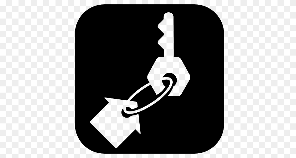 Home House Key Real Estate Security Icon, Stencil Png