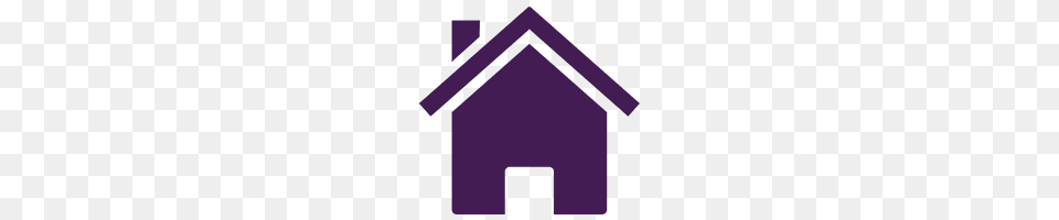Home House Silhouette Icon Building, Purple Free Transparent Png