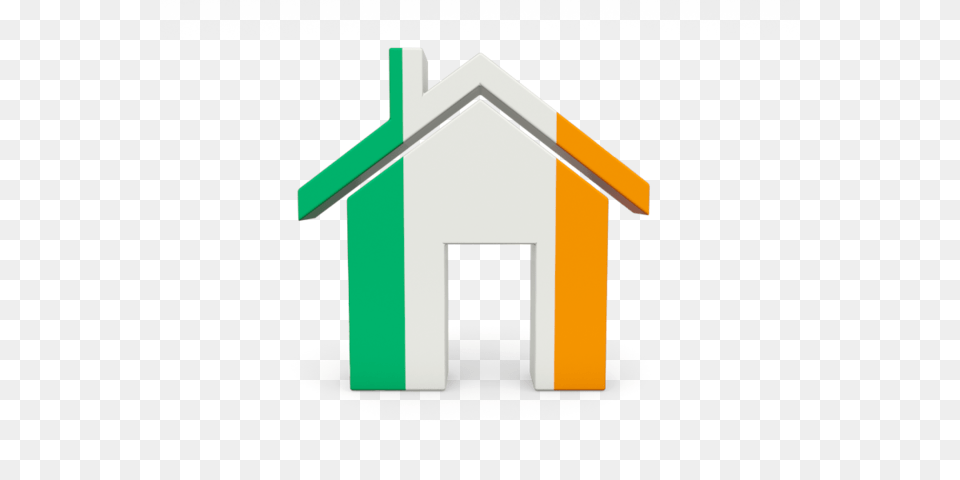 Home Icon Illustration Of Flag Of Ireland, Dog House, Cross, Symbol Png