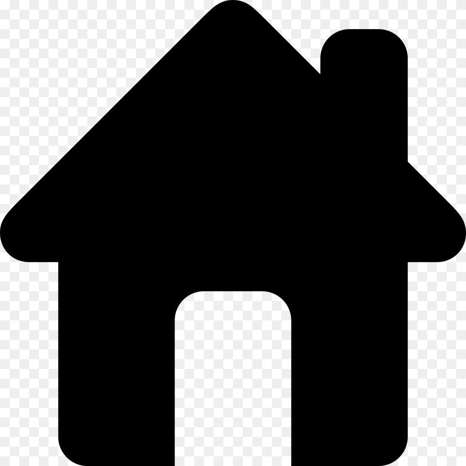 Home Icon Vector, Gray Free Transparent Png