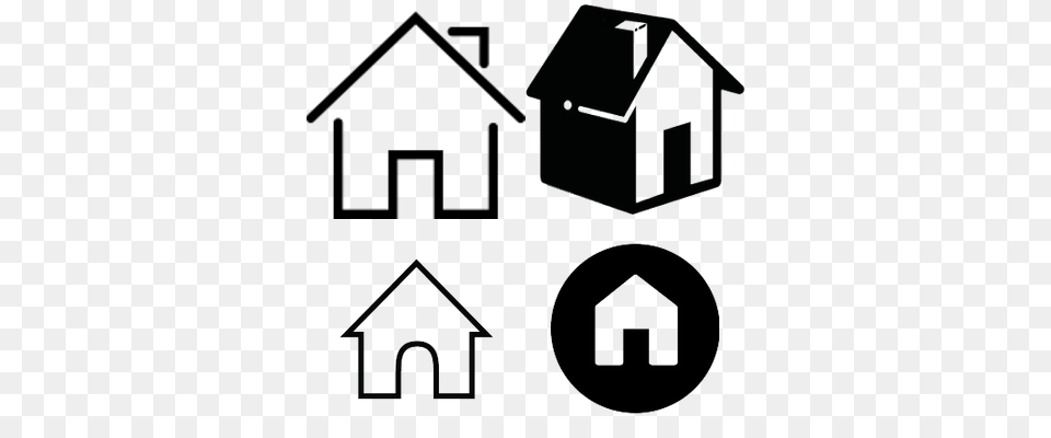 Home Icons Transparent Images, Neighborhood, Dog House, Gas Pump, Machine Png Image