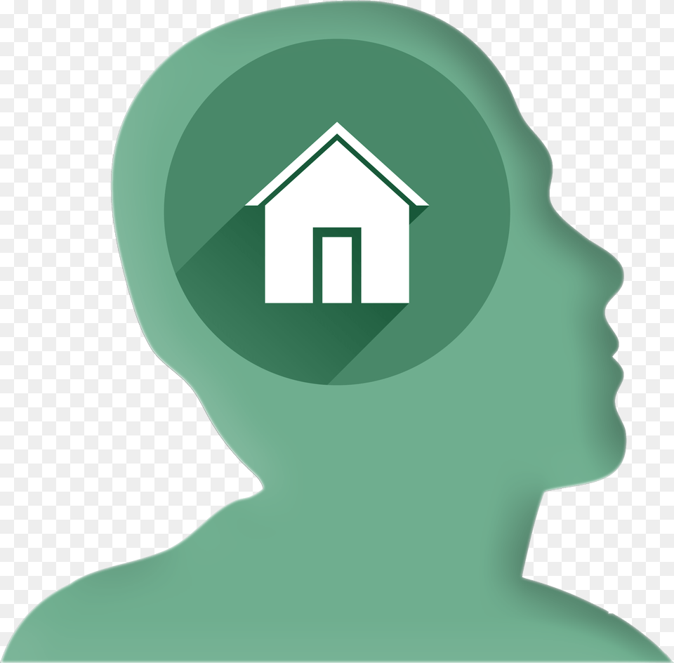 Home Internet Icon In Head Image Blue Home Icon, Green, Alien, Adult, Female Free Transparent Png