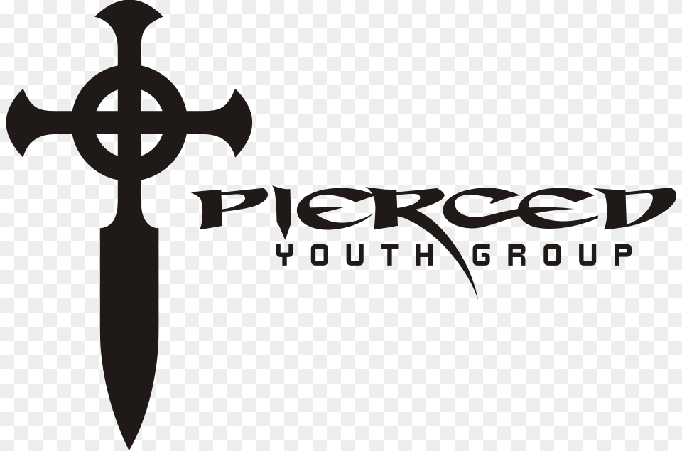 Home Ministries Youth Group Pierced Yg Cross, Sword, Weapon, Blade, Dagger Free Transparent Png