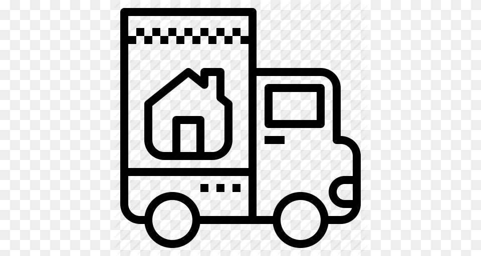 Home Moving Service Truck Icon, Transportation, Van, Vehicle, Ambulance Free Png Download