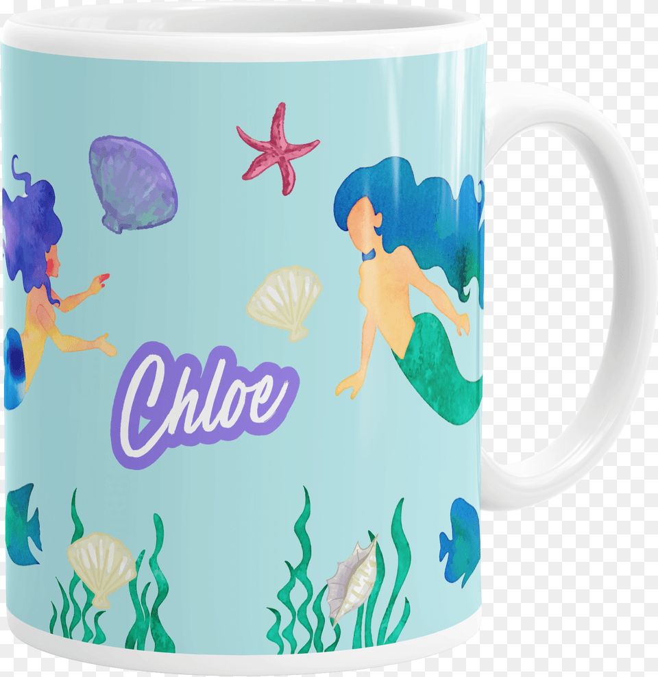 Home Mugs Personalised Mermaid Mug Mermaid Mugs Coffee Cup, Baby, Person, Beverage, Coffee Cup Free Png Download