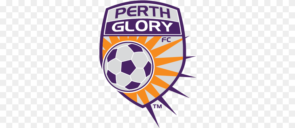 Home Myfootball Perth Glory Logo, Badge, Ball, Football, Soccer Png Image
