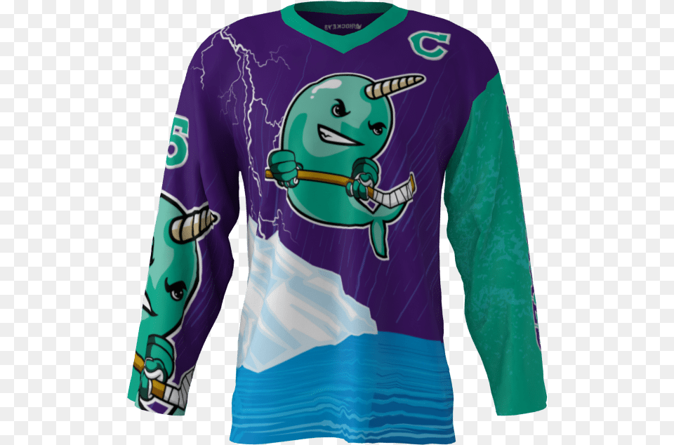 Home Narwhal Jersey, Clothing, Long Sleeve, Shirt, Sleeve Free Png Download