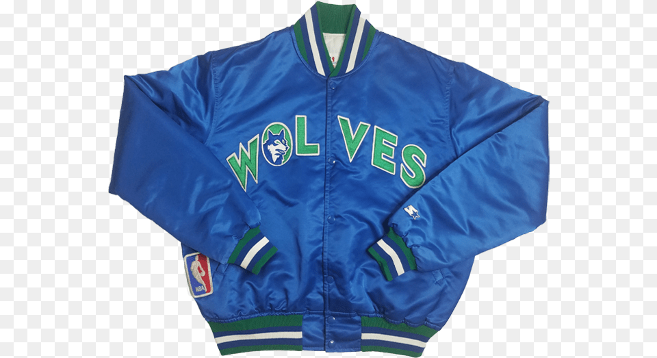 Home Nba Minnesota Timberwolves Vintage Starter Moncler, Clothing, Coat, Jacket, Shirt Free Png