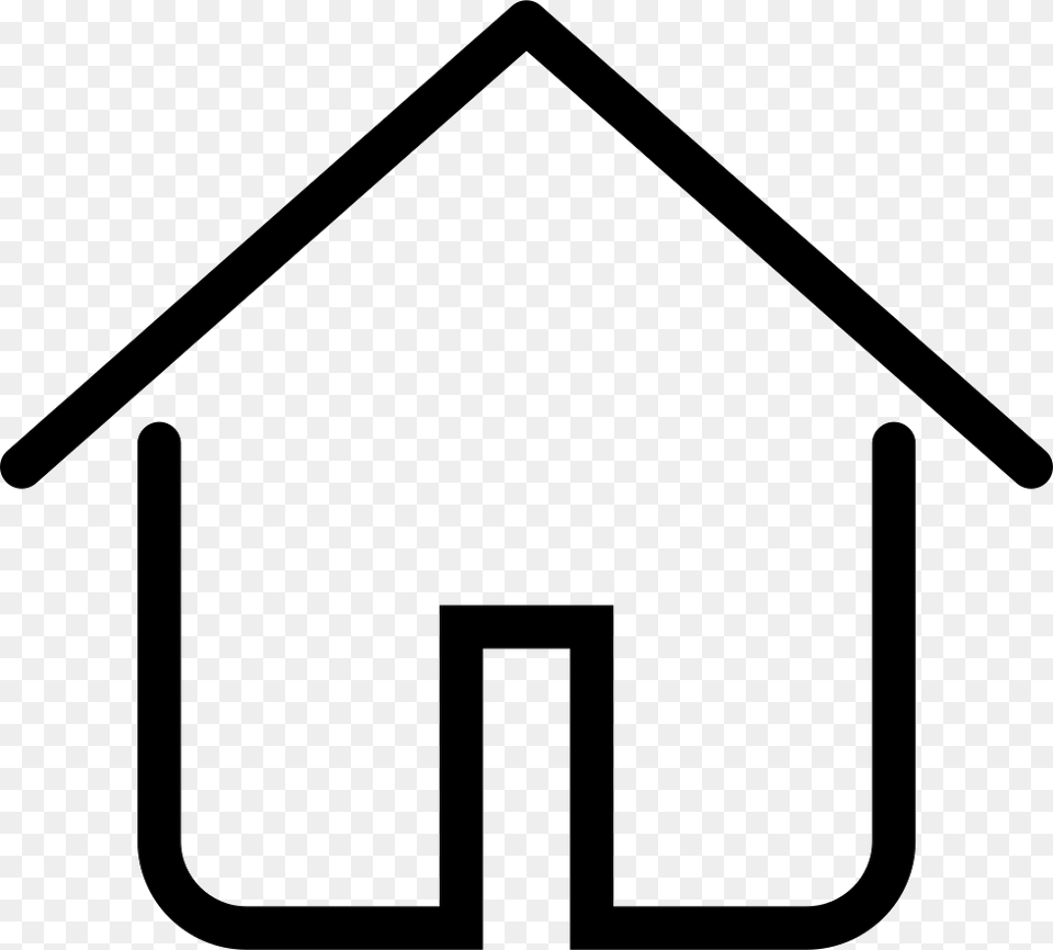 Home Not Lit House Black And White, Sign, Symbol, Road Sign Free Png Download