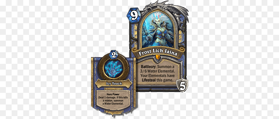 Home Of Icecrown Citadel And The Dreaded Lich King Frost Lich Jaina Hearthstone, Accessories, Jewelry, Locket, Pendant Png