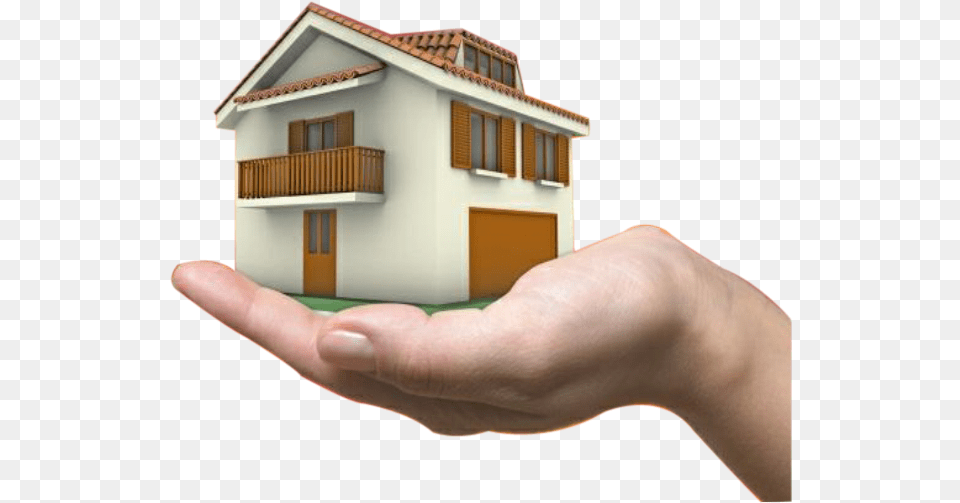 Home On Hand Home Logo In Hand, Body Part, Person, Finger, Architecture Free Png
