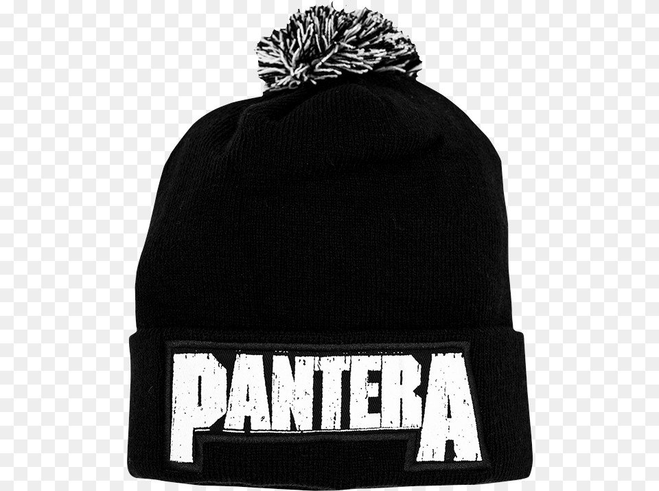 Home Pantera Logo Beanie Pantera, Cap, Clothing, Hat, Adult Png Image