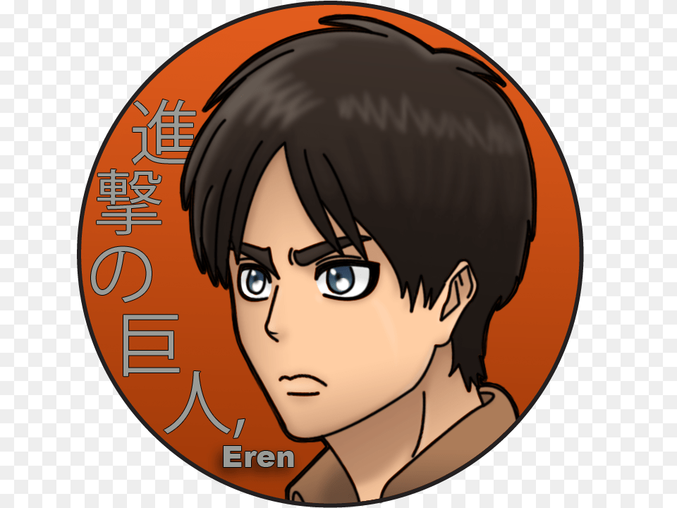 Home Pin Back Buttons Attack On Titan Eren Pin Leech Lake Band Of Ojibwe, Book, Comics, Publication, Face Free Png Download