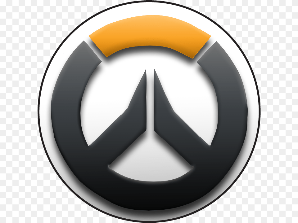 Home Pin Back Buttons Overwatch Overwatch Logo Overwatch Logo, Emblem, Symbol, Disk Png Image