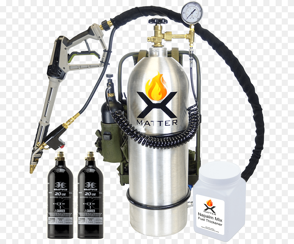 Home Products Flamethrowers Flamethrower, Cylinder, Ammunition, Grenade, Weapon Free Png