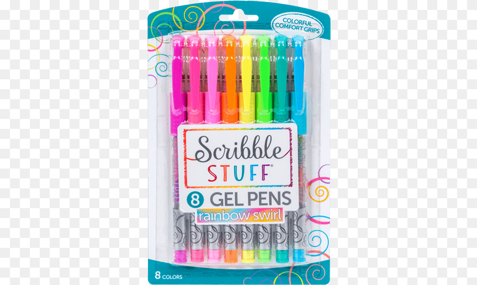 Home Products Gel Pens 8ct Rainbow Swirl Gel Rainbow Swirl Ink Pens, Marker, Brush, Device, Tool Free Png