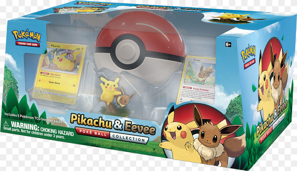 Home Products Pokemon Pikachu Amp Eevee Pok Ball Pokemon Tcg Pikachu And Eevee Poke Ball Collection, Disk, Dvd Free Png Download