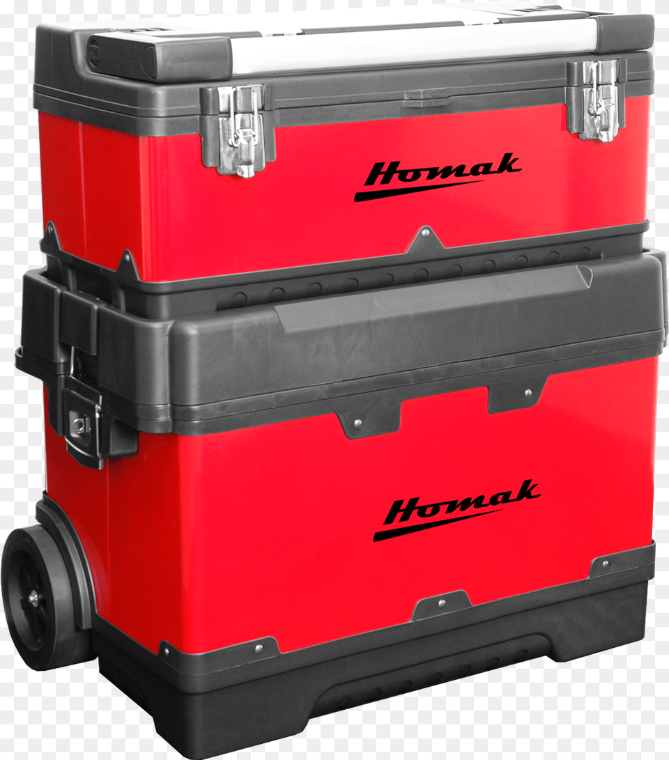 Home Roll Away Toolbox Red Metal Black Plastic Homak 7 Adjustable Tall Plastic Compartment, Box, Machine, Wheel, Appliance Free Transparent Png
