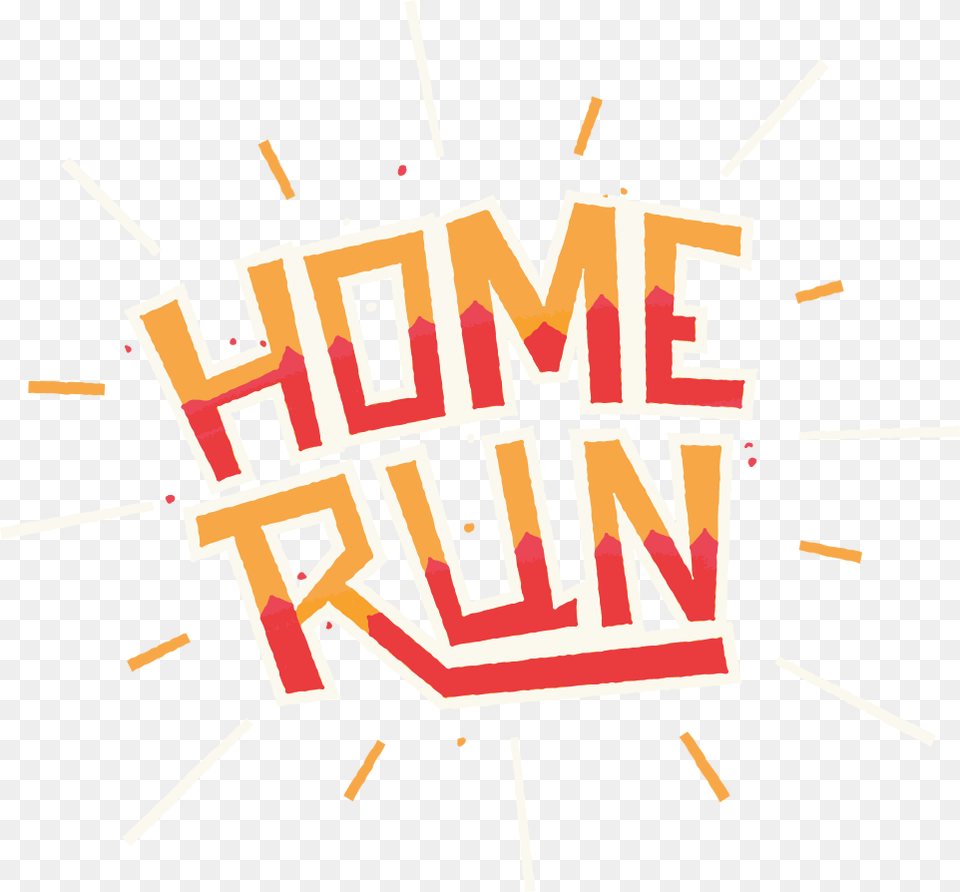 Home Run Illustration, Text, Art Free Png