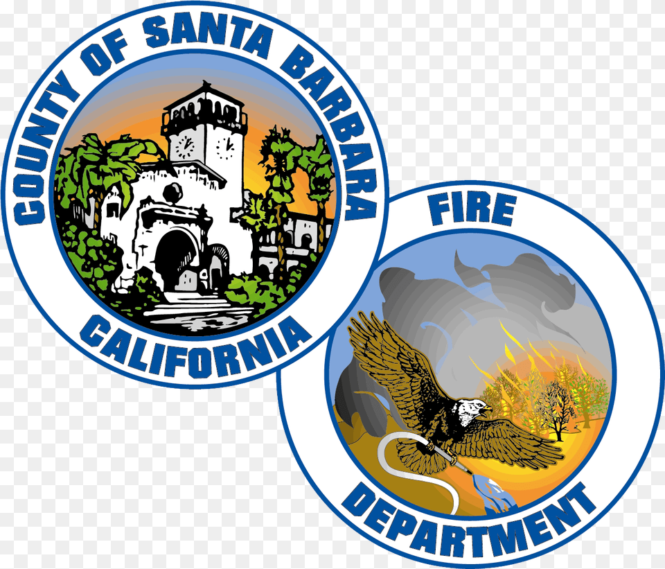 Home Sbc Fire Department Santa Barbara County Fire, Logo, Animal, Bird, Emblem Png Image