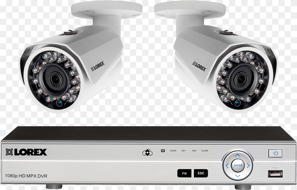Home Security System With 2 Hd 1080p Security Cameras Wireless Security Camera System, Electronics Free Png Download