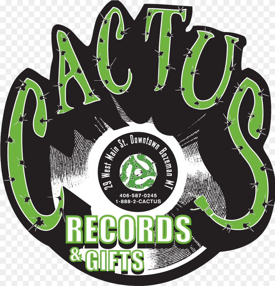 Home Shop Cactus Records For Music U0026 Gifts In Bozeman Montana Cactus Records, Bulldozer, Machine, Advertisement, Electronics Free Png