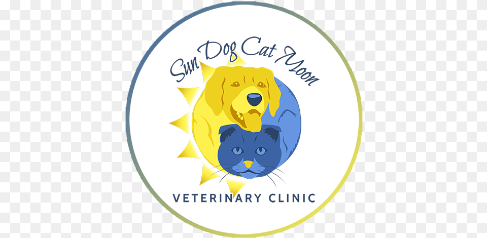 Home Sun Dog Cat Moon Veterinary Clinic Circle, Logo, Animal, Canine, Mammal Free Png Download