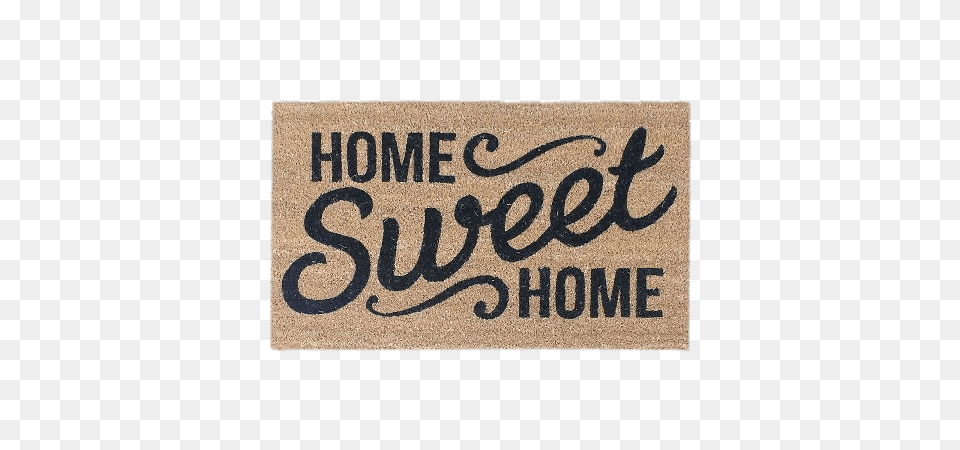 Home Sweet Home Doormat, Mat, Road Sign, Sign, Symbol Free Transparent Png