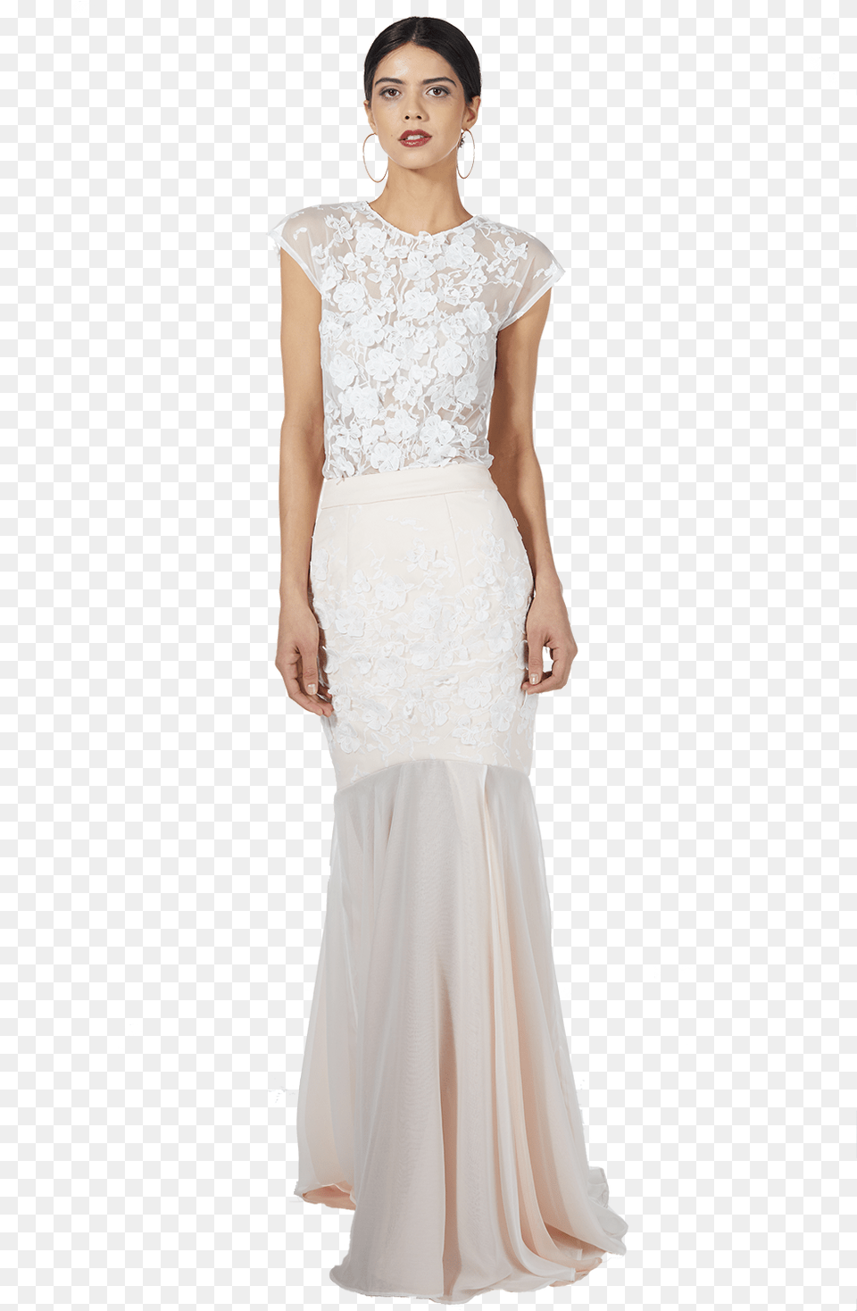 Home The Scandi Lace Wedding Skirt Bloom Gown, Wedding Gown, Clothing, Dress, Evening Dress Png Image